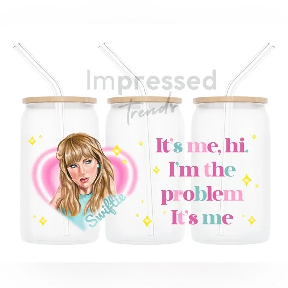 Taylor Swift Glass Can - Picture 2 of 2